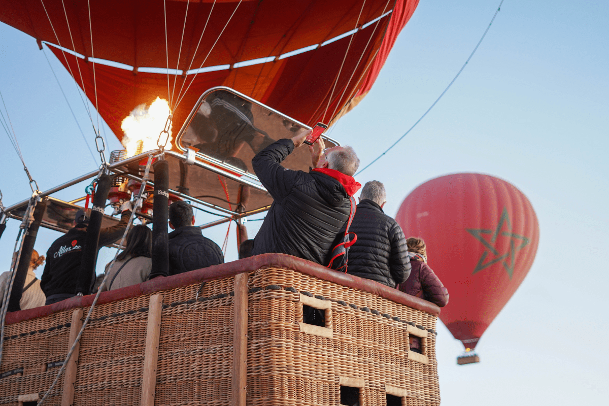 sunrise balloon flight in Marrakech