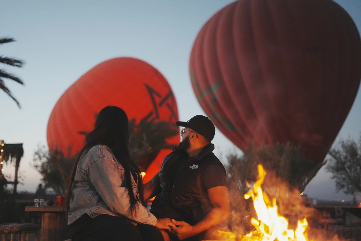 Petit déjeuner en montgolfière au-dessus de Marrakech – expérience exclusive pour couple