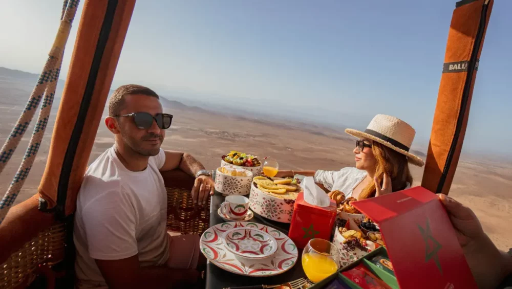 Vol romantique montgolfière Marrakech
