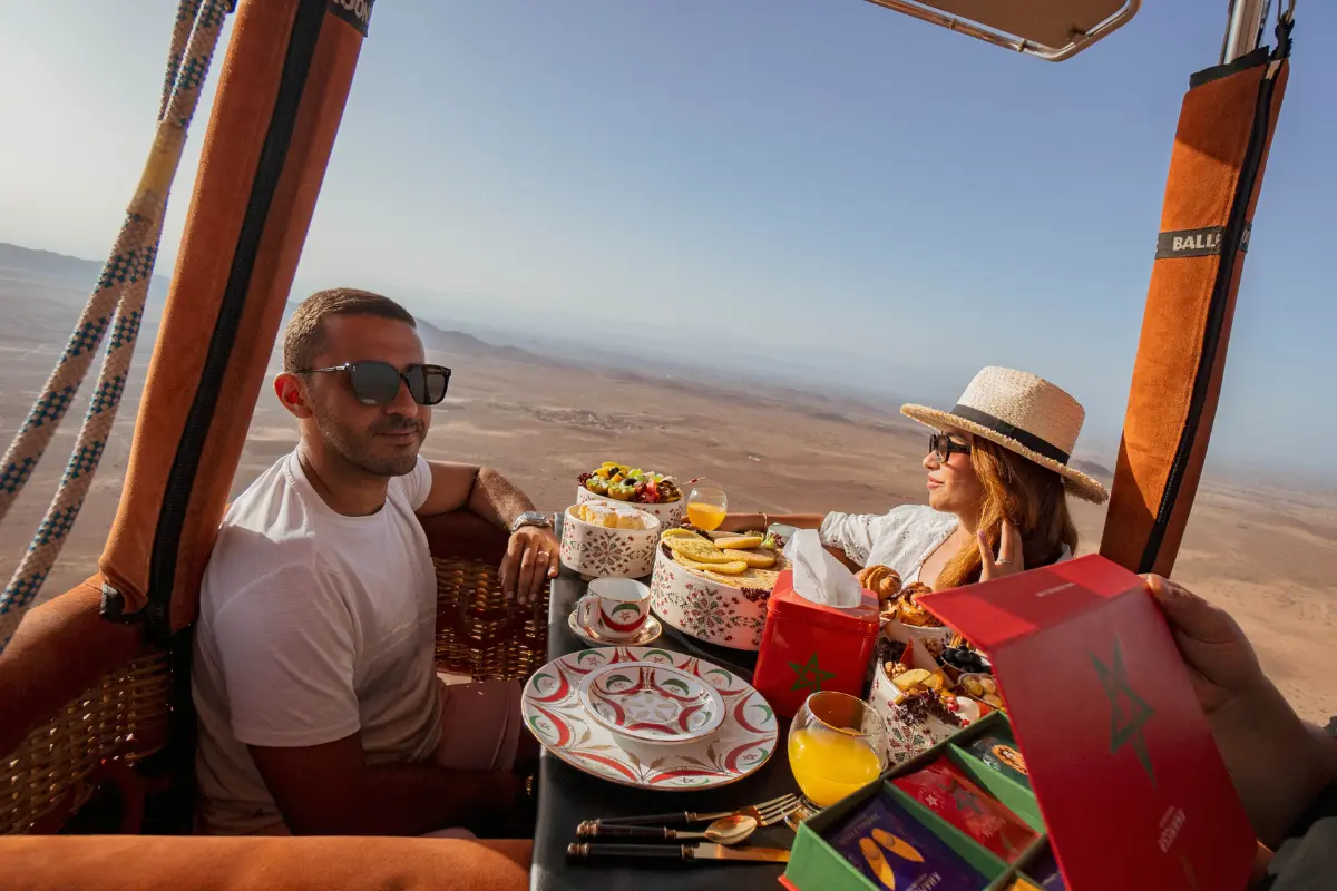 Vol romantique montgolfière Marrakech